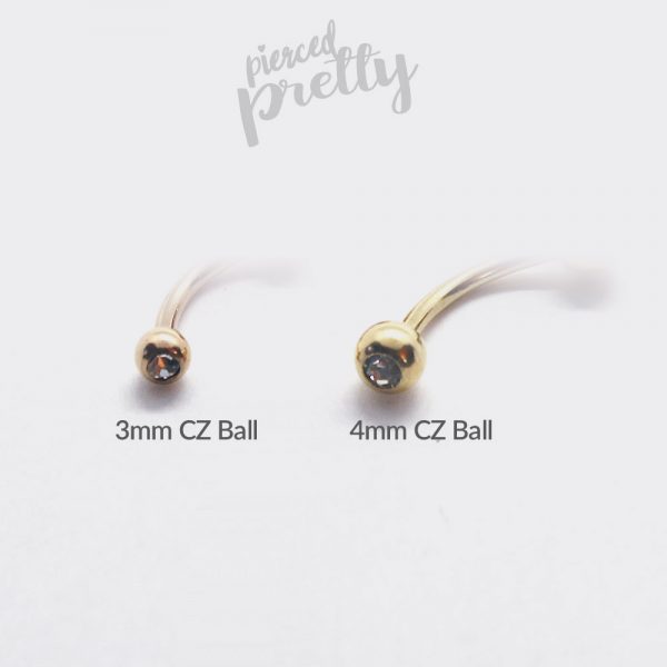 16g 4 5 6mm Pearl chain curved barbell, Double chain rook ear studs, snug outer helix daith rook cartilage jewelry, Eyebrow ring, Belly button ring - Image 6